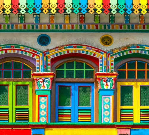 色彩缤纷的店屋 - 新加坡旅游攻略