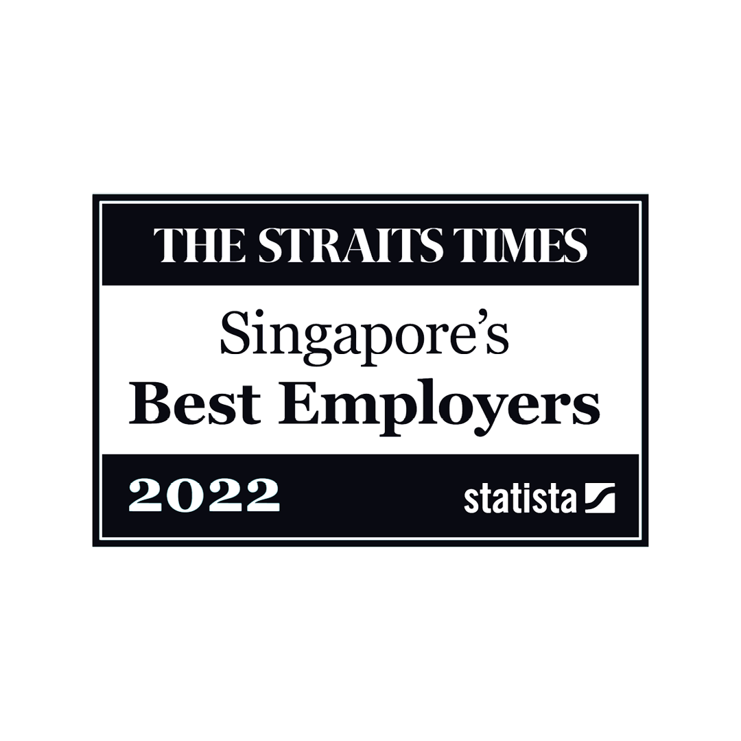 Singapore’s Best Employers 2022（最佳雇主排名第 23 名；前 25 名唯一上榜旅游及酒店业雇主）