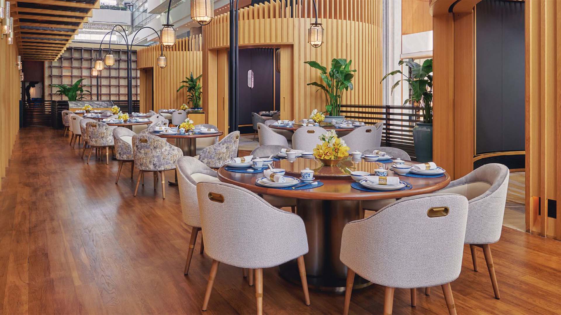 滨海湾金沙新开业的中餐厅——乐聚轩内景