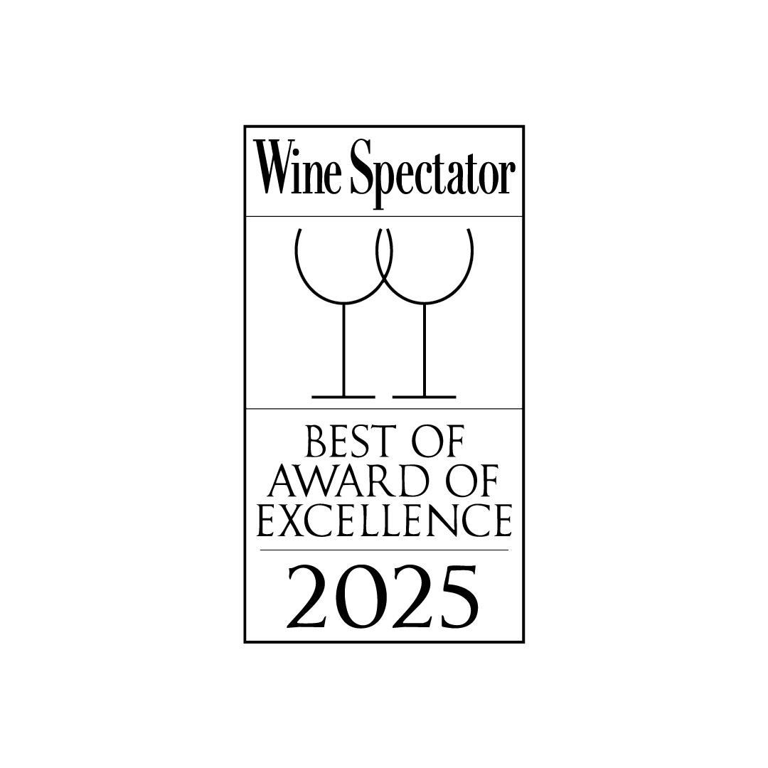 2023 至 2025 年 Wine Spectator Award: 最佳卓越奖