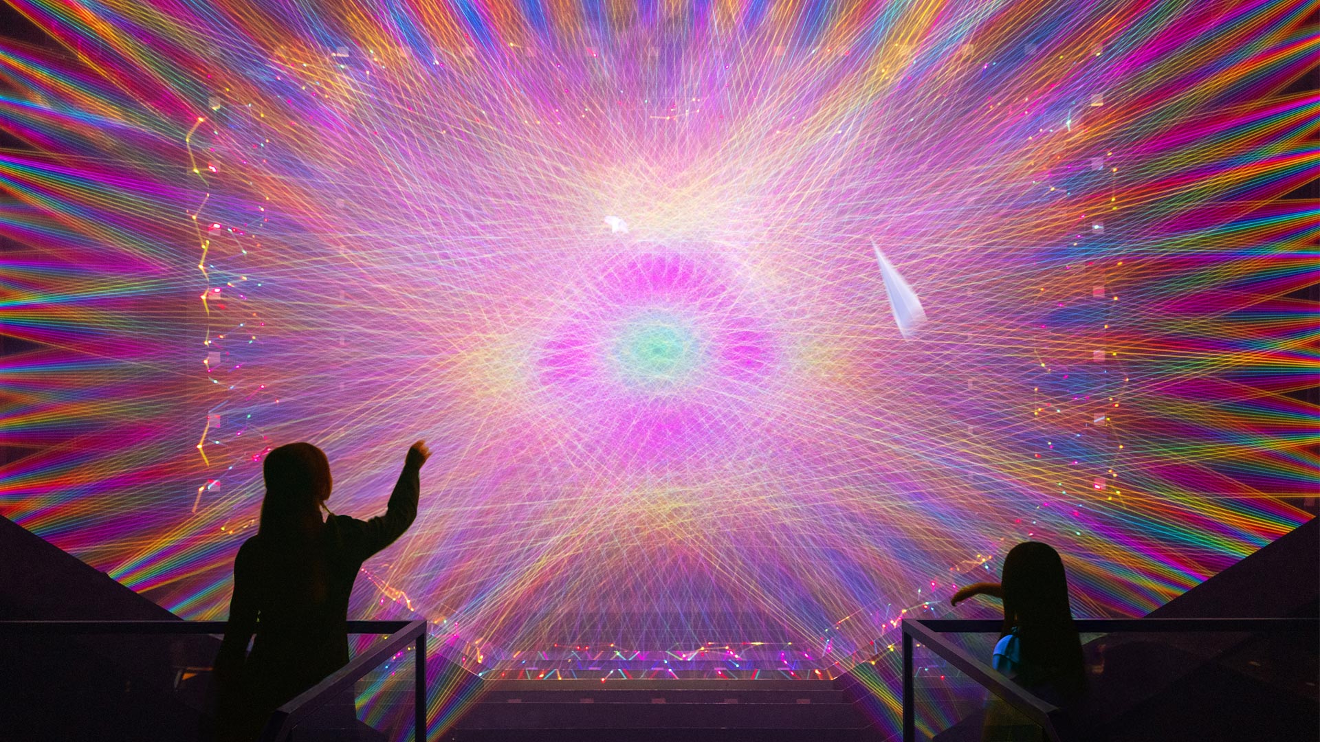 光之雕塑：纸飞机（Light Sculpture with Paper Airplane）