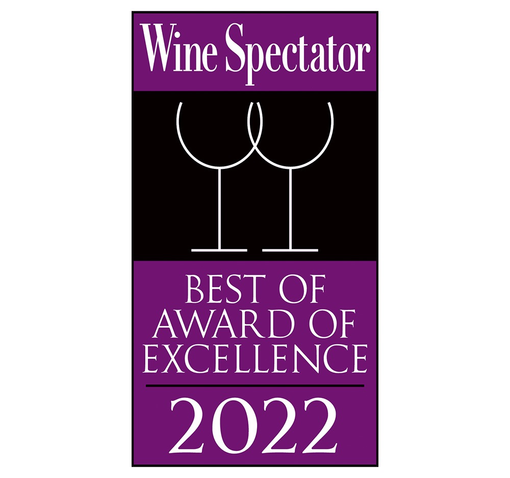 Wine Spectator 2022 - 最佳卓越奖