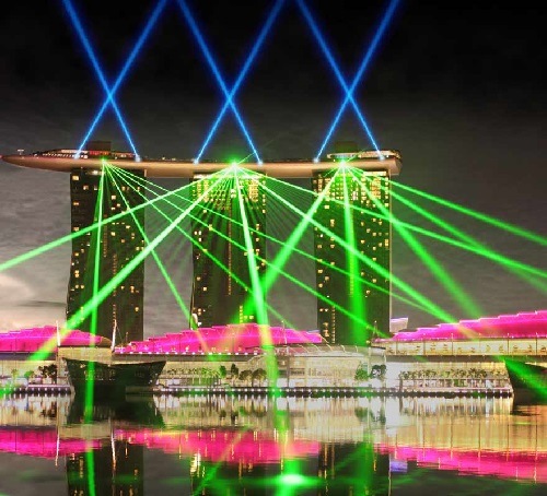 滨海湾金沙的演出 - 灯光秀 - 新加坡旅游攻略