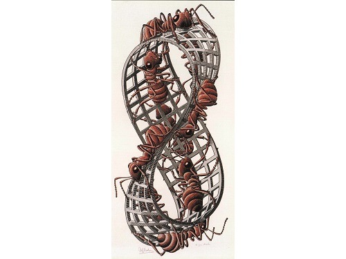 M.C. Escher, Mobius Strip II (also known as Ants)