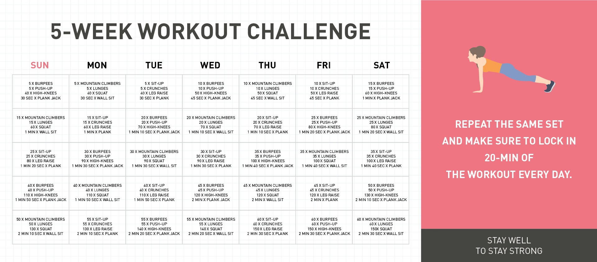 5周全身健身挑战