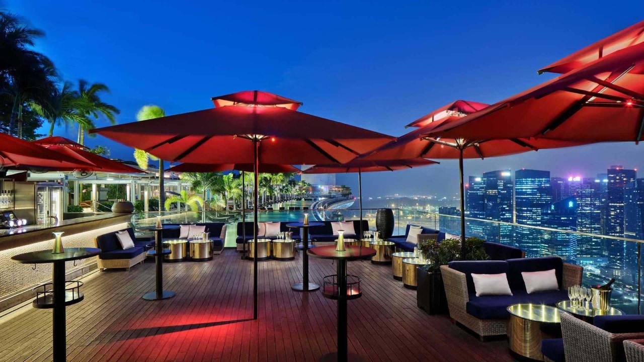 CE LA VI, one of the best rooftop bars in Singapore at Marina Bay Sands