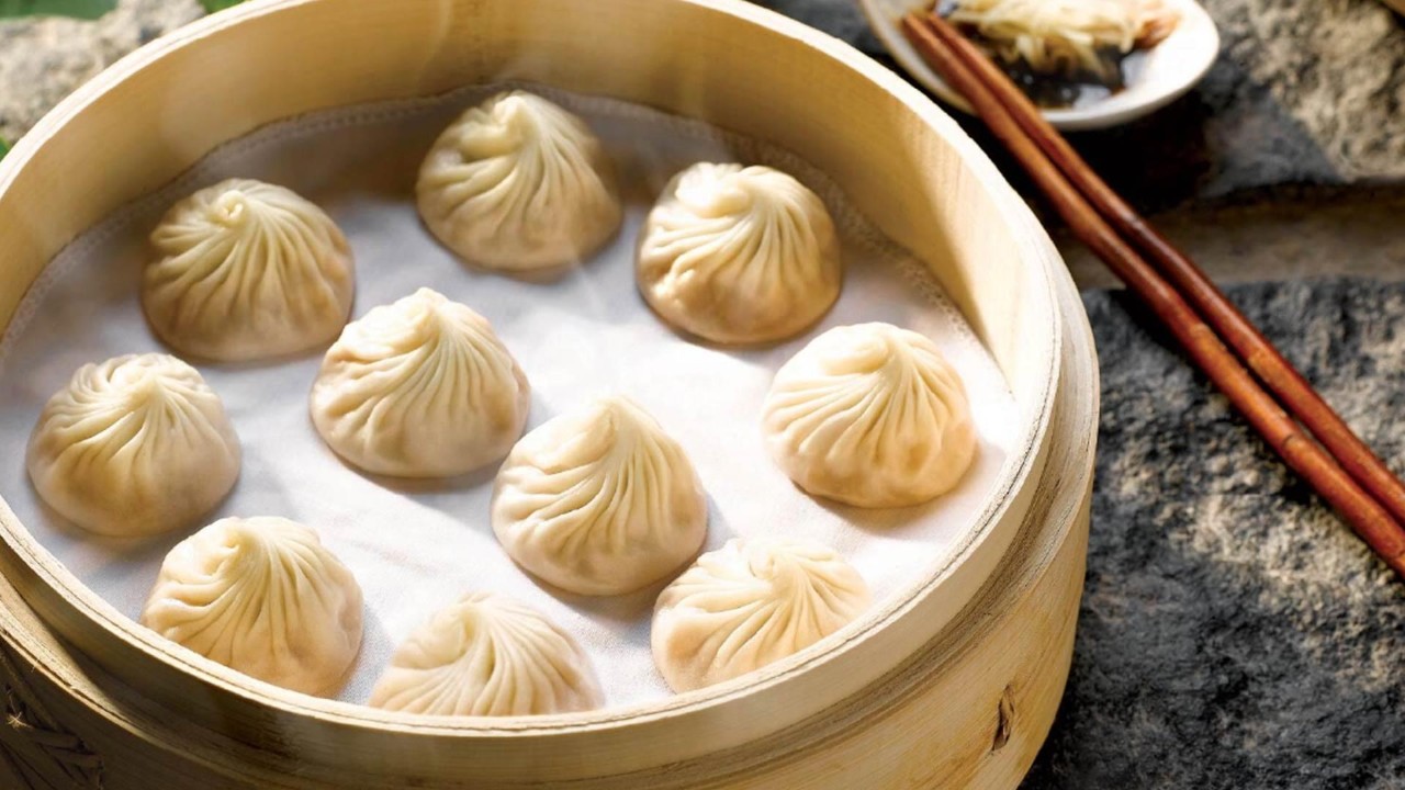Xiao Long Bao in a basket at the best Chinese casual dining restaurant, Din Tai Fung, in Singapore