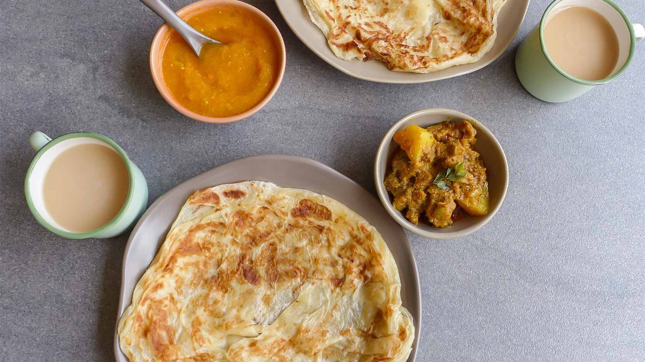 Roti Prata, an Indian cuisine and Singapore local dish
