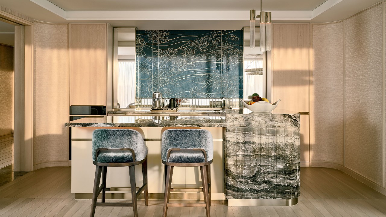 Bar in a luxury suite