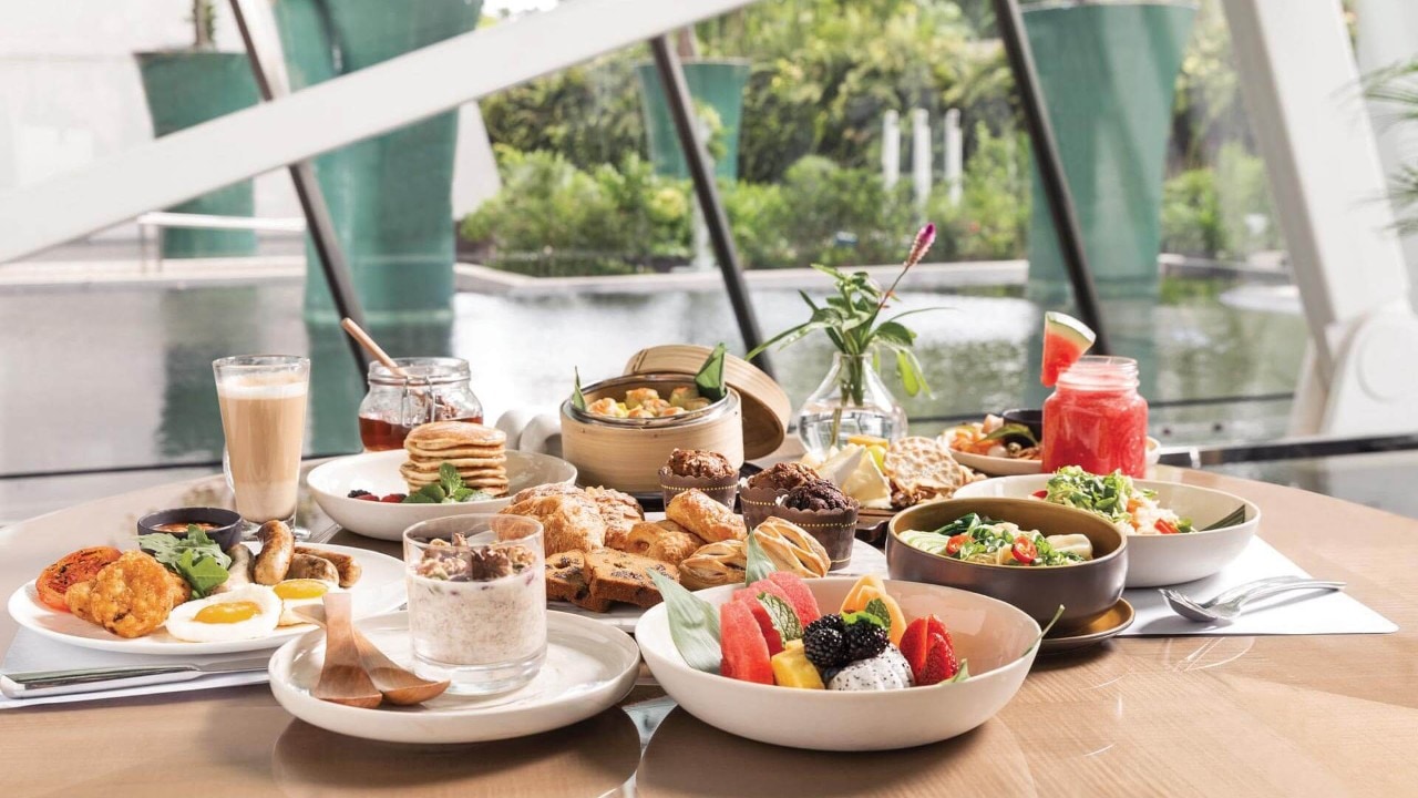 Breakfast toast from Spago Bar & Lounge