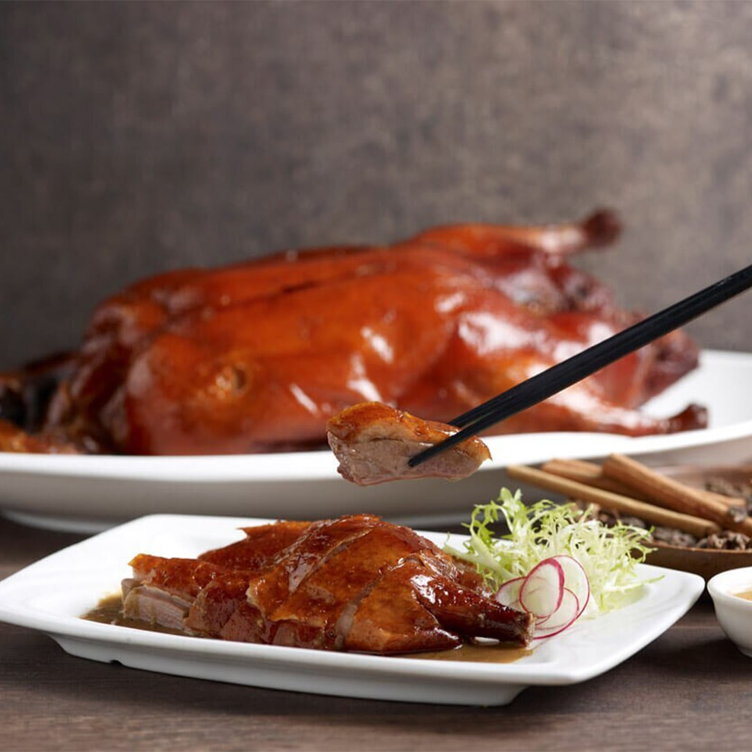 Roasted duck at Canton Paradise, a casual dining restaurant in Singapore