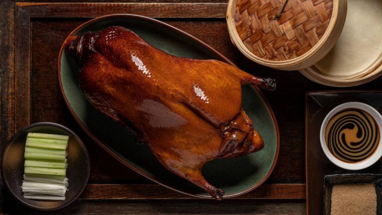 Peking duck at Mott 32, a Chinese restaurant in Singapore