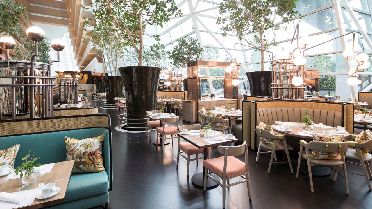 Private dining room at Mott 32 Singapore, a Chinese restaurant at Marina Bay Sands