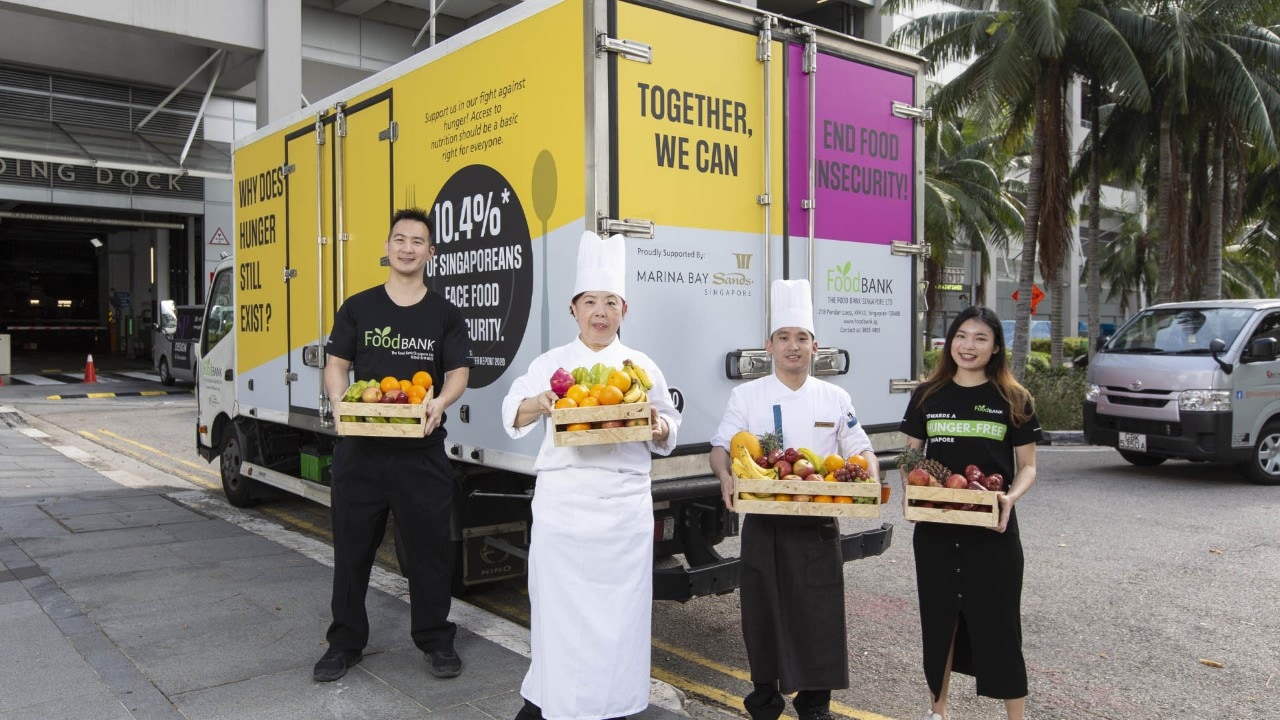 Food bank and Marina Bay Sands